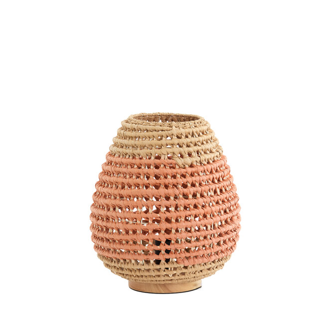 Light en Living Tafellamp Ø32X34,5 Cm Kalipa Rattan Natural+Terra