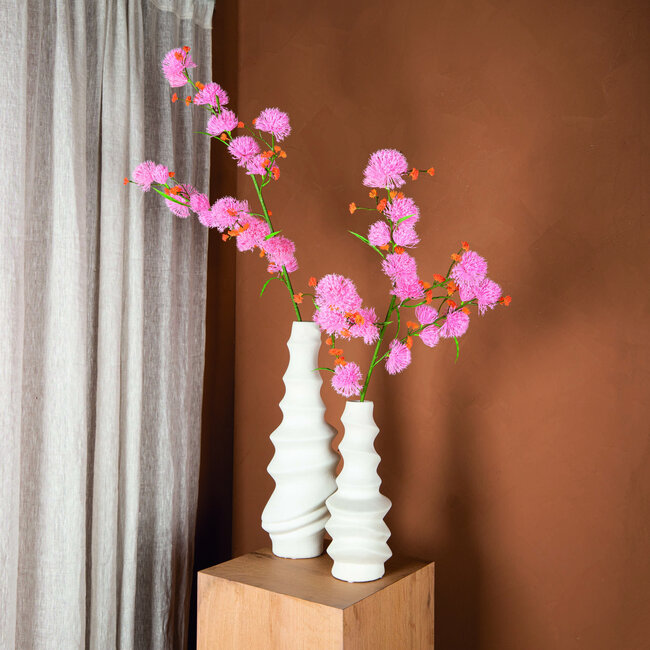 PTMD Kunstbloem lichtroze Allium