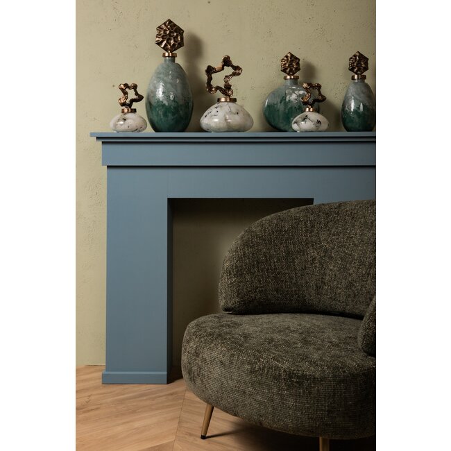 PTMD Ornament Maryan Parelvormig met aluminium deksel L