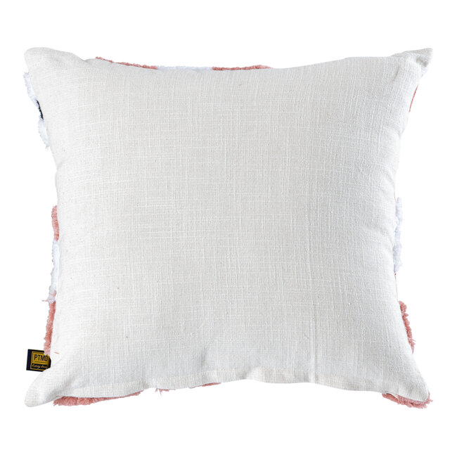 PTMD Kussen Primuse bloemen roze vierkant