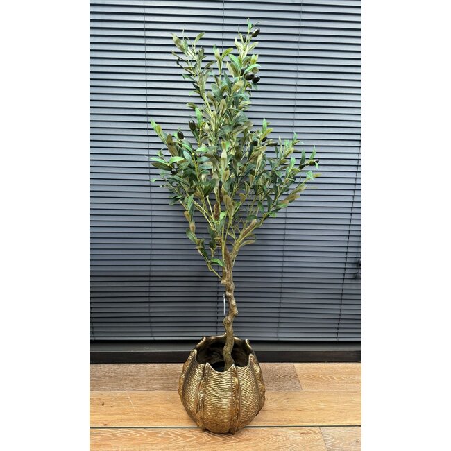 Countryfield Kunstplant Olea olijfboom L groen - 120 cm hoog
