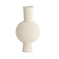 Light & Living Vaas deco  Ø14x40 cm cm KAVANSI mat creme