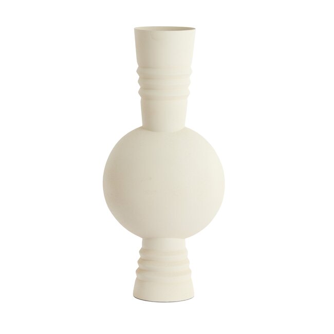 Light & Living Vaas deco  Ø18X54,5 cm KAVANSI mat creme