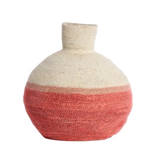 Light en Living Mand Ø32X37,5 Cm Bisira Seagrass Natural+Roze