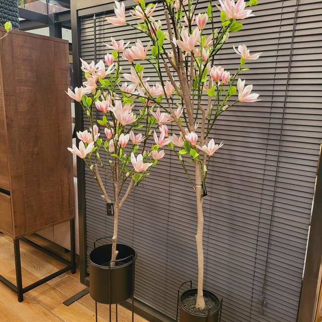Countryfield Kunstplant Magnolia Loebneri S roze / wit - 120 cm