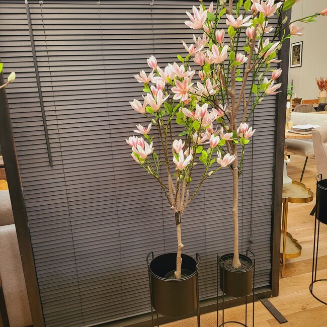 Countryfield Kunstplant Magnolia Loebneri S roze / wit - 120 cm