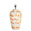 Light en Living Lampvoet Ø28X52 Cm Fish keramiek wit+oranje
