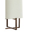Light en Living Tafellamp 21,5X21,5X50,5 Cm WYN hout D Bruin+Boucl Creme