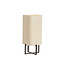 Light en Living Tafellamp 21,5X21,5X50,5 Cm WYN Mat zwart+touw creme