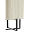 Light en Living Tafellamp 21,5X21,5X50,5 Cm WYN Mat zwart+touw creme