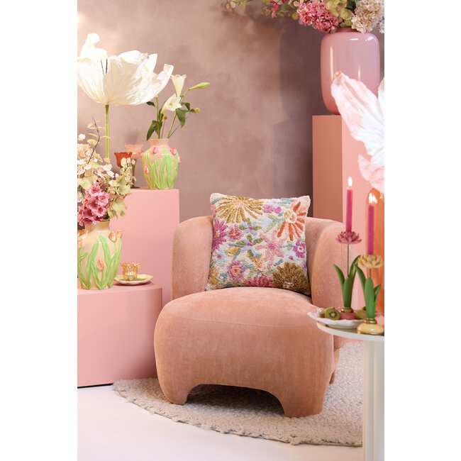 Light en Living Kussen 45X45 Cm LOULOU Creme+Multi