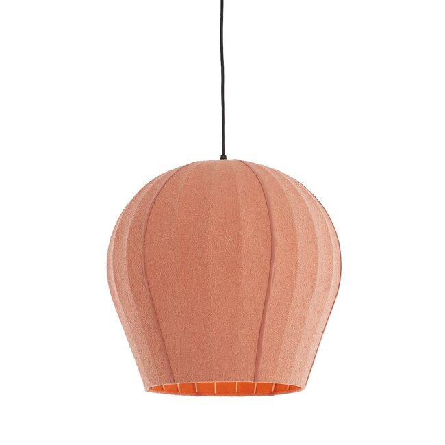 Light & Living Hanglamp Ø44x42 cm ZAGORI bouclé coral