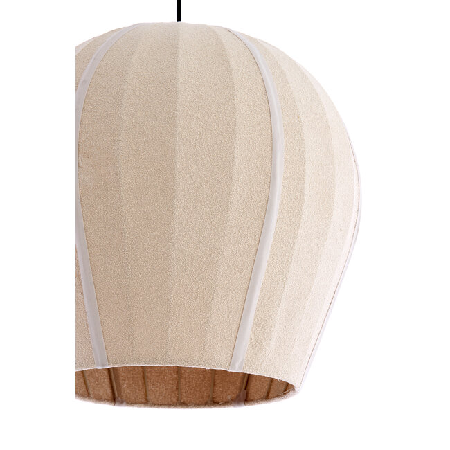 Light en Living Hanglamp Ø44x42 cm ZAGORI bouclé zand