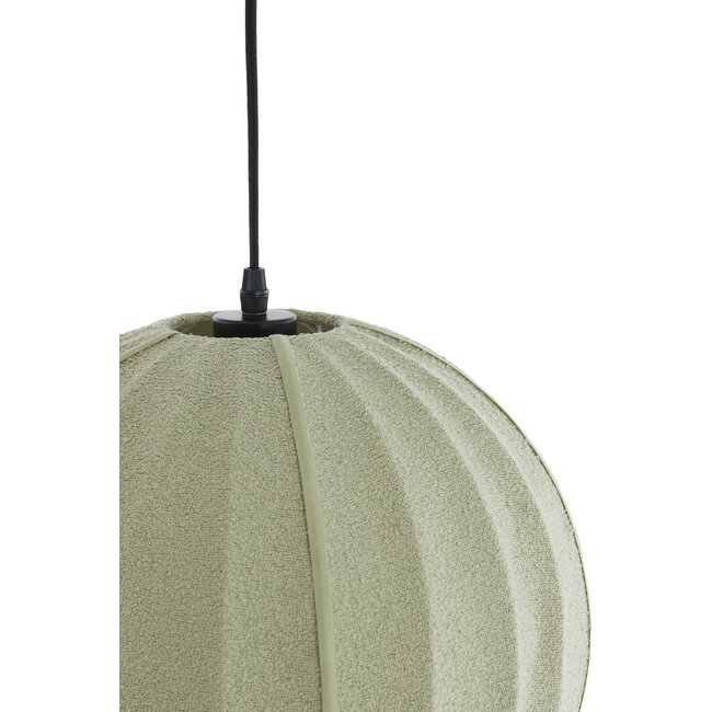 Light en Living Hanglamp Ø44x42 cm ZAGORI bouclé mintgroen