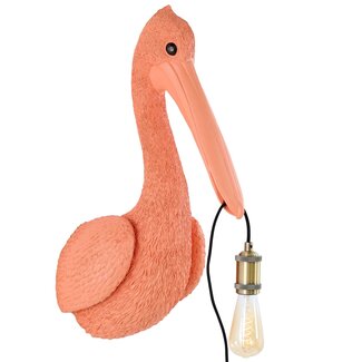 Light en Living Wandlamp 33x28x63 cm PELICAN coral