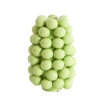 Light en Living Vaas deco Ø16X24 Cm BOYANG Keramiek Shiny Groen
