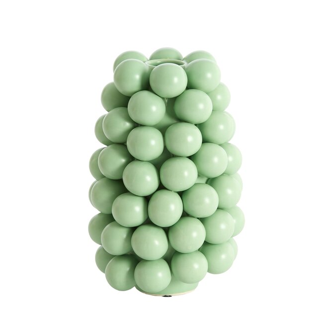 Light & Living Vaas deco Ø16X24 Cm BOYANG Keramiek mat mintgroen
