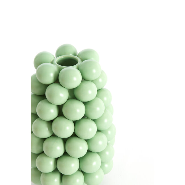 Light en Living Vaas deco Ø16X24 Cm BOYANG Keramiek mat mintgroen