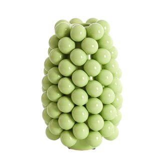 Light en Living Vaas deco Ø18X28 cm BOYANG keramiek shiny groen Light en Living Vaas deco Ø18X28 cm BOYANG keramiek shiny groen