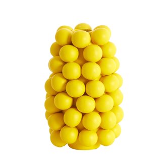 Light en Living Vaas deco Ø16X24 Cm BOYANG keramiek mat geel