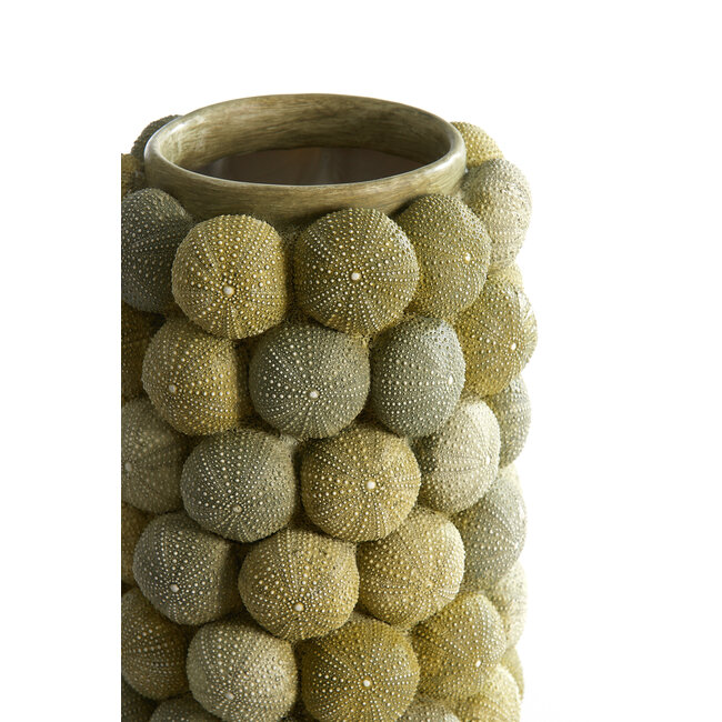 Light en Living Vaas deco Ø19X32,5 cm ZEEËGEL  groen