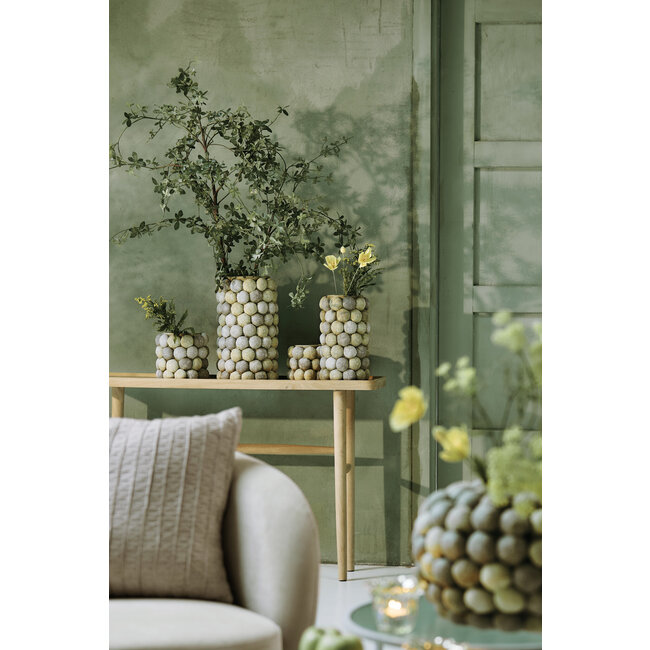Light en Living Vaas deco Ø25X40 cm ZEEËGEL groen