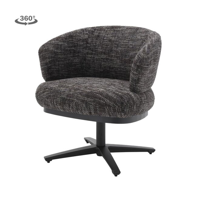 Tower Living Perca Lounge Armstoel - fabric TED 17 blue-grey