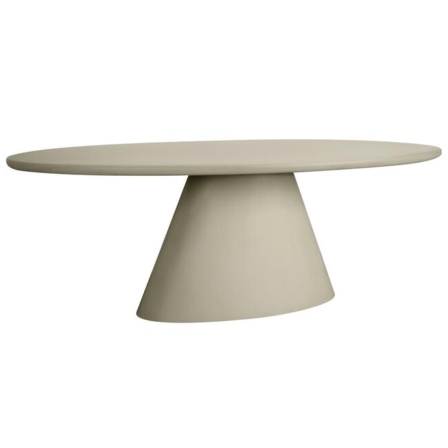 Tower Living Mello Eetkamertafel ovaal beige 220 cm showroommodel