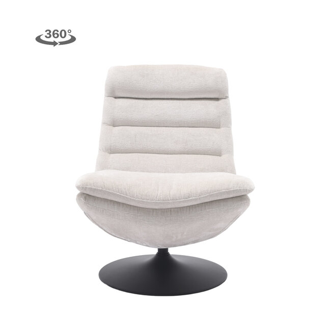 Tower Living Marano Fauteuil - Harmony 02 almond white (draaibaar)