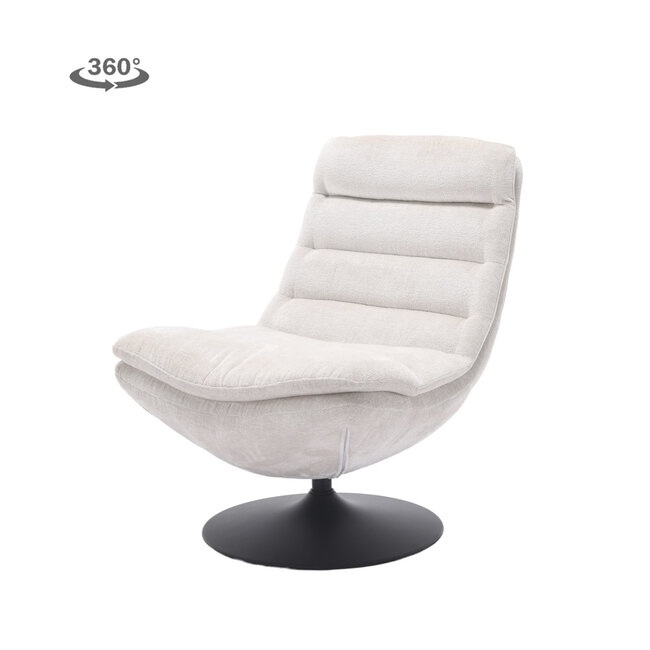 Tower Living Marano Fauteuil - Harmony 02 almond white (draaibaar)