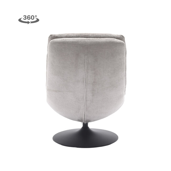 Tower Living Marano Fauteuil - Harmony 04 ice grey (draaibaar)