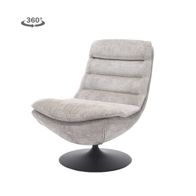 Tower Living Marano Fauteuil - Harmony 04 ice grey (draaibaar)