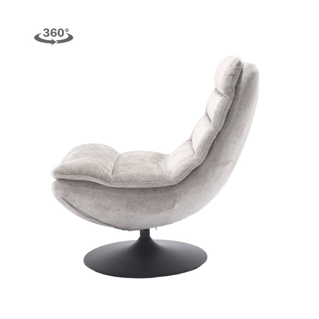 Tower Living Marano Fauteuil - Harmony 04 ice grey (draaibaar)