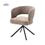 Tower Living Mura Armstoel - fabric Haga 39 cappuccino (draaibaar)