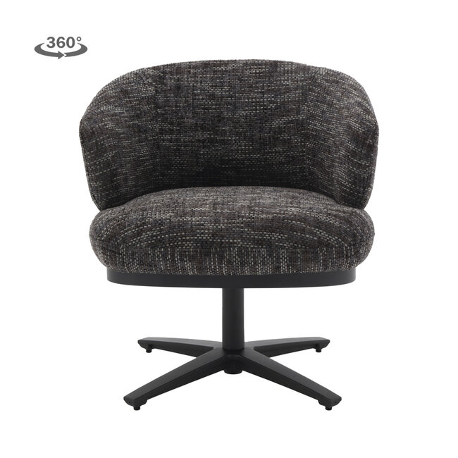 Tower Living Perca Lounge Armstoel - fabric TED 17 blue-grey