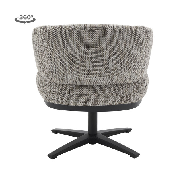 Tower Living Perca Lounge Armstoel - fabric TED 8 white-grey