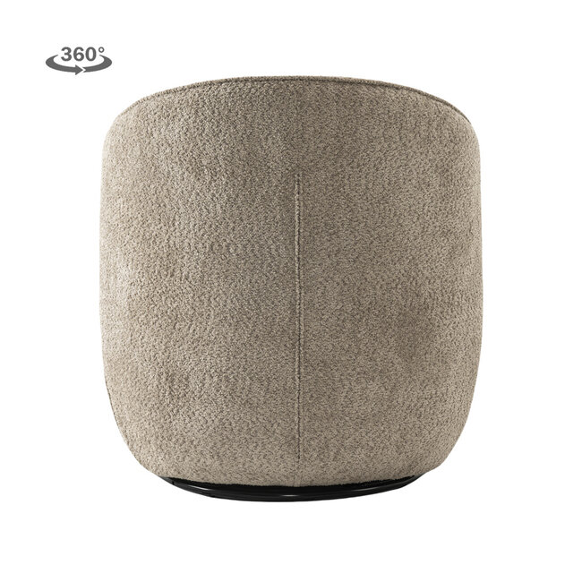 Tower Living Belvi Fauteuil - fabric AJ3019-11 Beige (draaibaar)