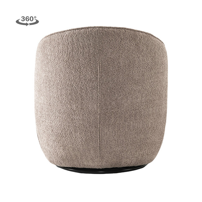 Tower Living Belvi Fauteuil - fabric AJ3019-13 Old pink (draaibaar)