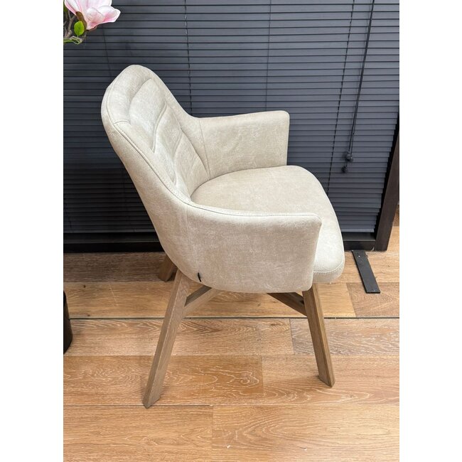 WoonMax Eettafelstoel Asher - Poot 2 - Chicago Toffee - Showroommodel