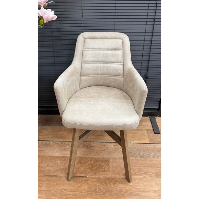 WoonMax Eettafelstoel Asher - Poot 2 - Chicago Toffee - Showroommodel