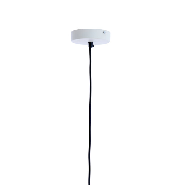 Light en Living Hanglamp Ø24X39 cm ROSERO wit+lichtgrijs gespikkeld