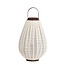 Light en Living Windlicht Ø36X55 cm DAZIO Linen Natural+donkerbruin hout