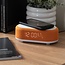 Karlsson Alarmklok Vogue met telefoonoplader en bluetooth helder oranje