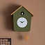 Karlsson Wandklok Cuckoo army groen met geel