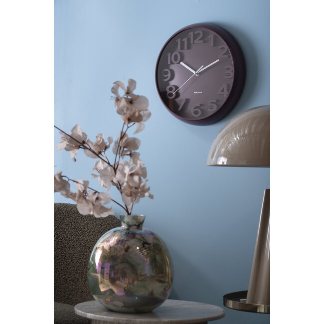 Karlsson Wandklok Elevated Classic Numbers mat zwart