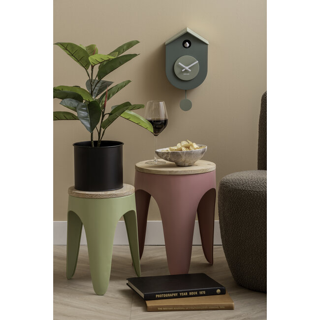 Karlsson Wandklok Grato Cuckoo jungle groen met grijs jade