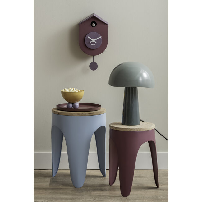 Karlsson Wandklok Grato Cuckoo mauve purple met lavendel paars