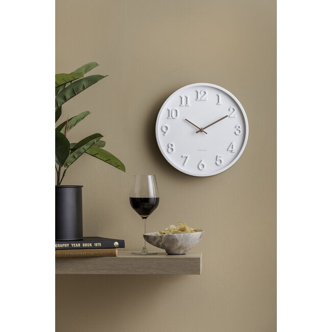 Karlsson Wandklok Calma wit