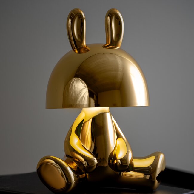 Leitmotiv Tafellamp Bunny LED met bluetooth speaker goud