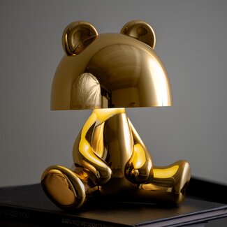 Leitmotiv Tafellamp Bear LED met bluetooth speaker goud